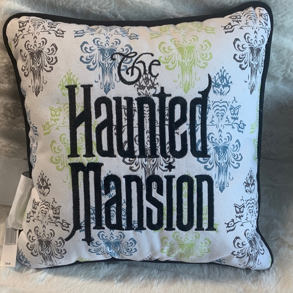Disney Haunted Mansion Character Pillow - Black and Blue